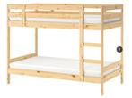 Lit superposé Ikea 90 x 200, avec sommiers et matelas, Comme neuf, Lits superposés, Enlèvement