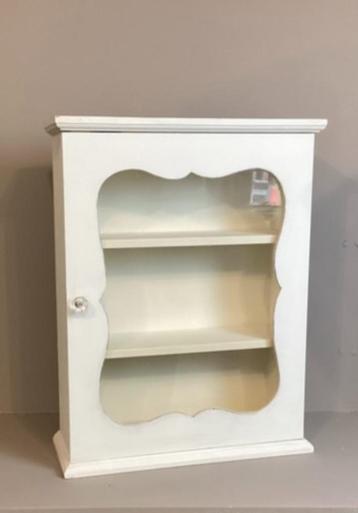 vitrine wandkastje, Huis en Inrichting, Ophalen, Met plank(en), Minder dan 50 cm, Glas
