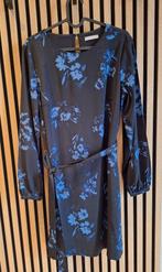 jurk met lange mouwen, Kleding | Dames, H&M, Blauw, Zo goed als nieuw, Knielengte
