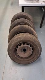 4 velgen + banden peugeot partner 205/65/15, Auto-onderdelen, Banden en Velgen, Ophalen, Gebruikt, 15 inch, 205 mm