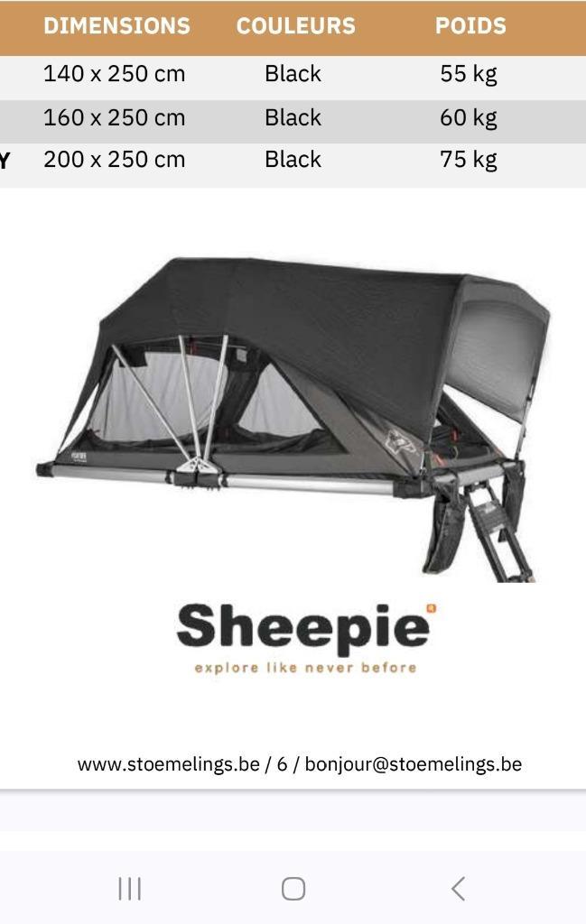 Daktent Yuna 160, Caravans en Kamperen, Tenten, tot en met 3, Zo goed als nieuw, Ophalen