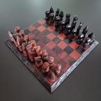 Houten Afrikaans schaakspel., Ophalen of Verzenden