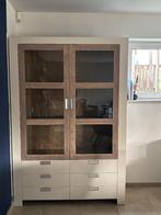vitrinekast, Huis en Inrichting, Ophalen, 100 tot 150 cm, 200 cm of meer, Eikenhout