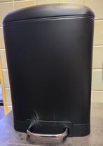 Poubelle noir mat 6 L neuve, Enlèvement ou Envoi, Neuf, À pédale