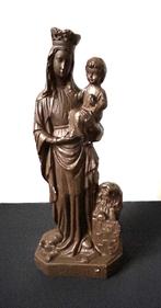 Belle statue : Notre-Dame des Flandres - Plâtre - 34 cm, Antiquités & Art, Antiquités | Objets religieux, Enlèvement ou Envoi