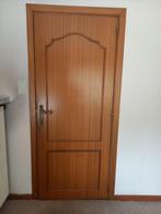 2 eiken binnendeuren met kader, Ophalen, Gebruikt, Minder dan 80 cm, Binnendeur
