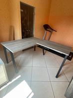 Bureau mélaminé gris, Ophalen, Gebruikt, Bureau
