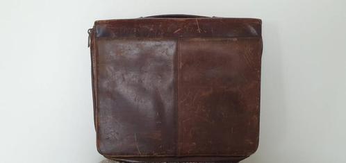 Vintage kalfsleren aktetas - Pc tas - Harold's, Antiek en Kunst, Antiek | Kantoor en Zakelijk, Ophalen of Verzenden
