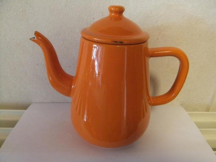 koffie- of theepot email, Antiek en Kunst, Antiek | Email, Ophalen of Verzenden