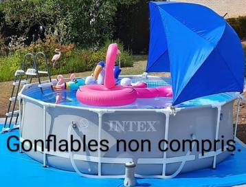 Piscine INTEX 366 cm (diamètre) x 99 cm (hauteur) + accessoi, Enlèvement