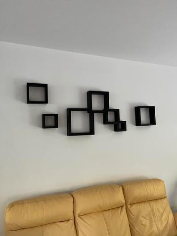Décoration Murale Moderne – Étagères Murales Noires – 10 € beschikbaar voor biedingen