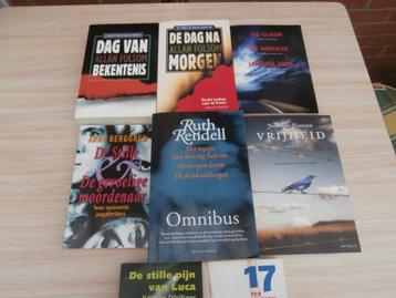 thrillers en romans-zie lijst -