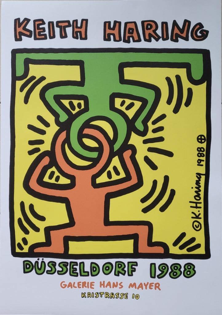 Keith Haring - Dusseldorf - Affiche originale, Antiquités & Art, Art | Lithographies & Sérigraphies, Envoi