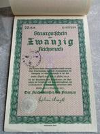 5 belastingcheques van het Duitse Rijk 1944, Verzamelen, Overige Verzamelen, Nieuw, Ophalen of Verzenden
