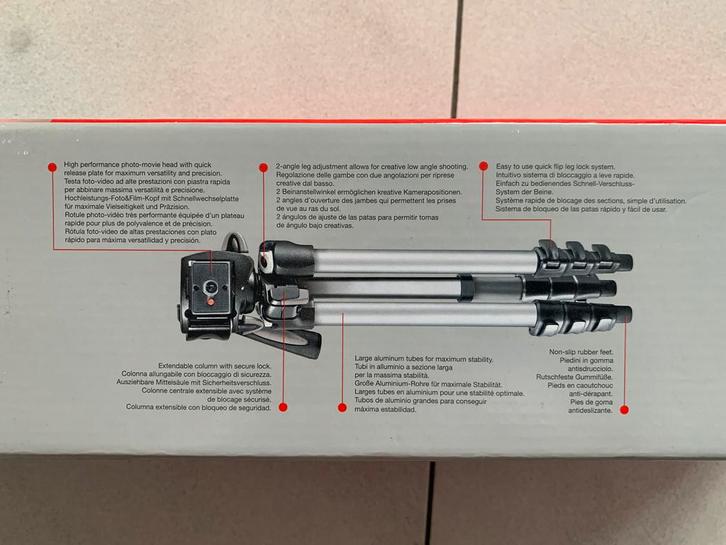 Statief Manfrotto MK394-H, Audio, Tv en Foto, Fotografie | Statieven en Balhoofden, Ophalen