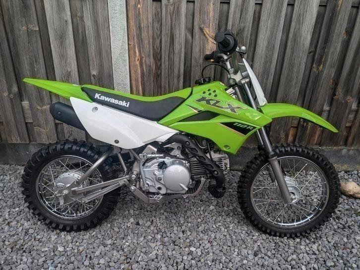(nieuwe) Kawasaki klx110r 2022, Honda crf110 Yamaha ttr110, Fietsen en Brommers, Minibikes, Midibikes en Pitbikes, Zo goed als nieuw