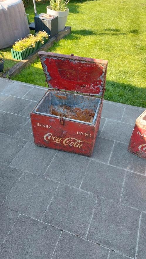 2x glacières Coca-Cola années 50-60, Verzamelen, Merken en Reclamevoorwerpen, Gebruikt, Ophalen