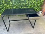 BUREAU NOIR BOIS/METAL, Ophalen, Gebruikt, Bureau
