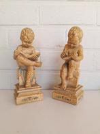 2 vintage engel beeldjes - schrijven en lezen, Ophalen of Verzenden, Gebruikt