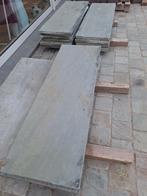 Kandla grey randsteen terras afboording oprit, Tuiles de terrasse, Utilisé, 10 m²² ou plus, Enlèvement
