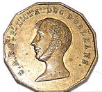 Frans herdenkingssouvenir uit 1842, Ophalen of Verzenden, Brons