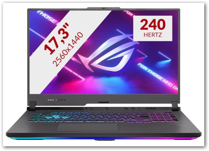 Asus ASUS 713PI 17,3" 2560x1440  32 GB games Laptop, Computers en Software, Windows Laptops, SSD, 32 GB, Azerty, Gaming, Ophalen