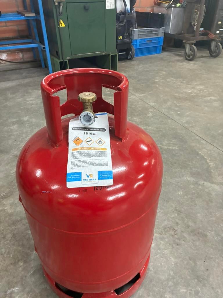 Propaan gasfles groot ongebruikt, Ophalen, Zo goed als nieuw