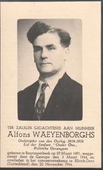 Concentratiekamp Ellrich 1940-1945 Alfons Waeyenborghs, Verzamelen, Bidprentjes en Rouwkaarten, Ophalen