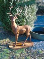 cerf taille naturel debout en fonte rouillé, Enlèvement, Neuf, Métal, Animal