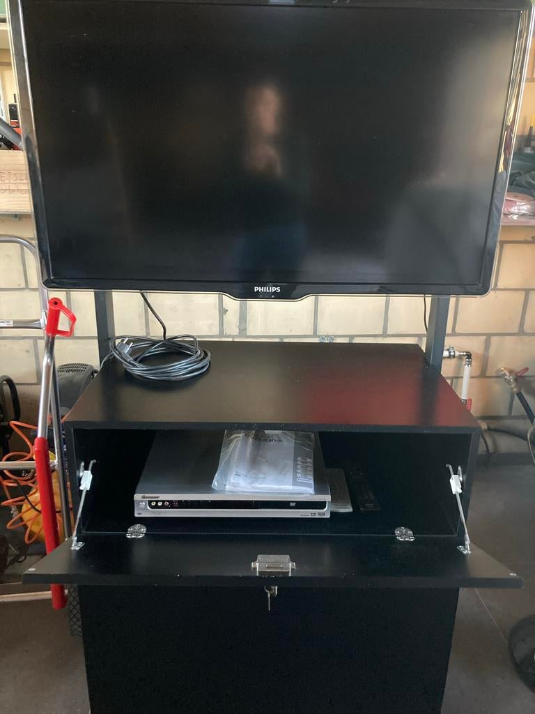 TV MEUBEL MET PHILIPS TV + DVR230 S, Philips, 80 à 100 cm, Enlèvement, Utilisé