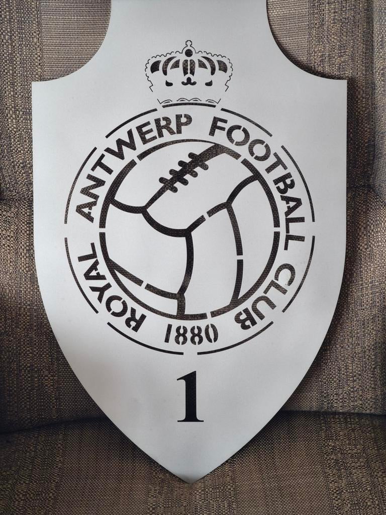 Inox Schild RAFC 1880, Ophalen of Verzenden, Nieuw, Overige typen