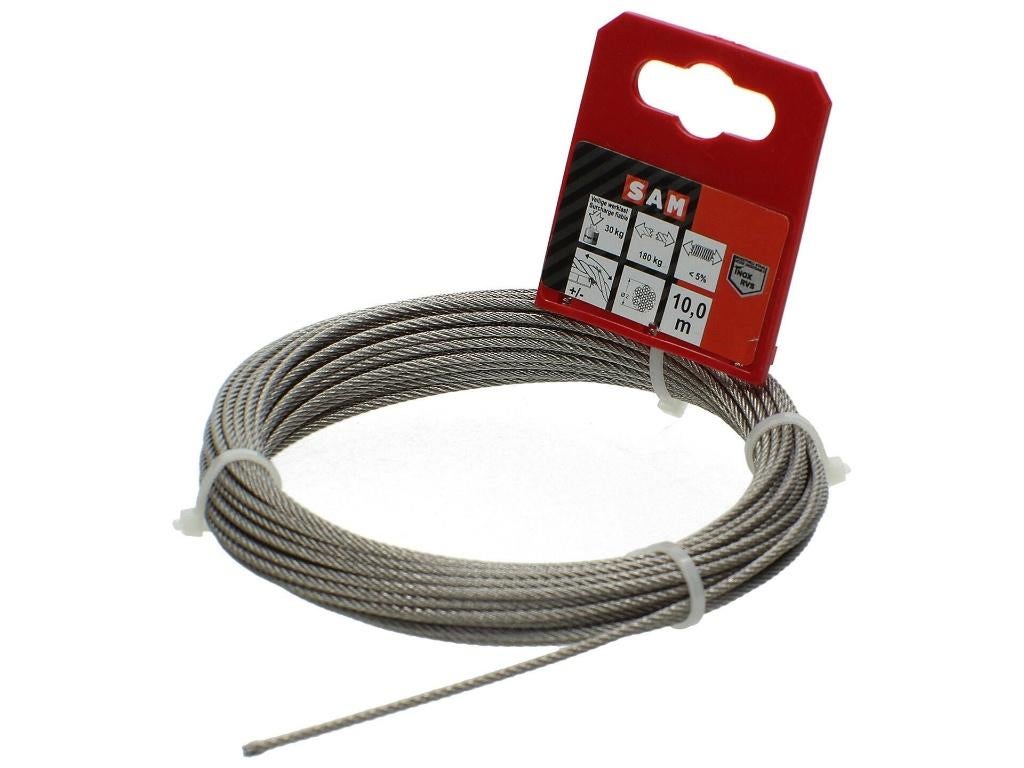 Staalkabel 2mm 10m inox, Ophalen, Nieuw, Overige typen, Inox