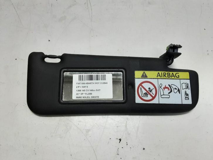 ZONNEKLEP RECHTS Abarth 500 / 595 / 695 (01-2008/-), Auto-onderdelen, Interieur en Bekleding, Overige automerken, Gebruikt