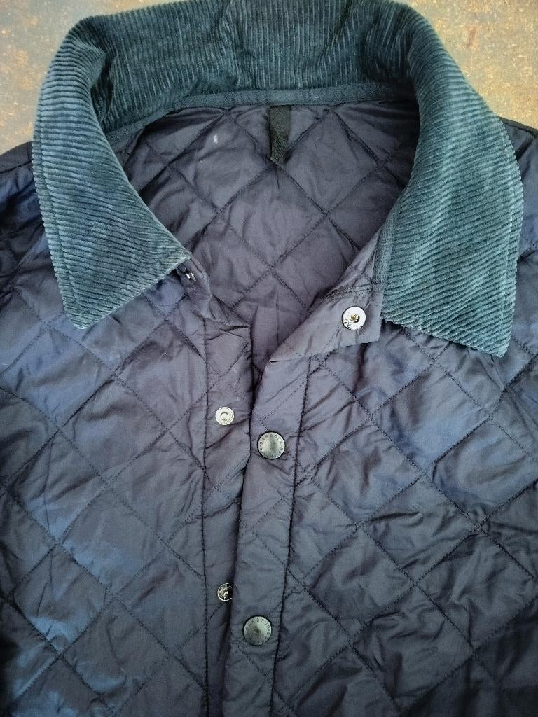 Barbour herenjas donkerblauw, Kleding | Heren, Ophalen of Verzenden, Gedragen, Maat 56/58 (XL)