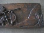 Panneau en bois massif d'art africain, Enlèvement ou Envoi