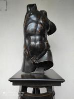 Trépied torse masculin en bois avec buste, Antiquités & Art, Enlèvement ou Envoi