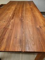 tafel uit oude teak 2,2 x 1 m en 5 kuipstoelen, Enlèvement