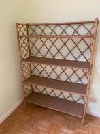 Groot vintage bamboe/rotan rek, Huis en Inrichting, Kasten | Wandmeubels, Ophalen, Gebruikt