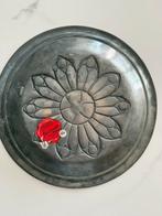 Assiette en etain, Enlèvement