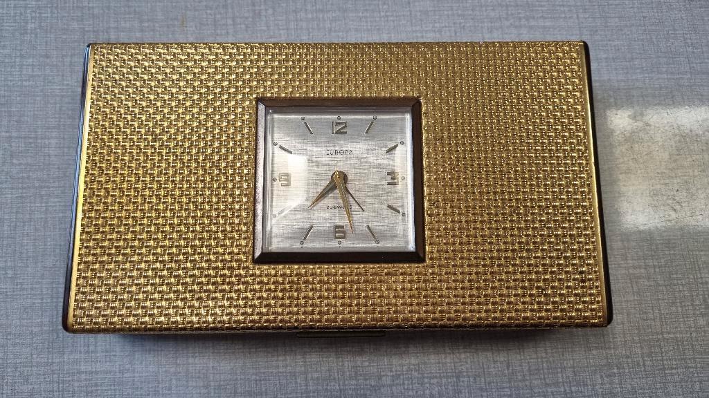 Belle boite à cigares-cigarettes LANCEL avec horloge-montre, Enlèvement ou Envoi, Utilisé