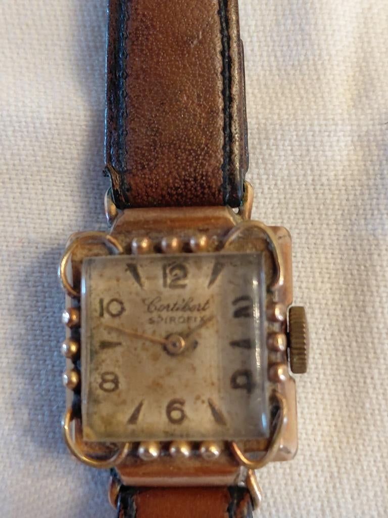 Montre Cortébert  Spirofix Vintage, Enlèvement, Or, Or