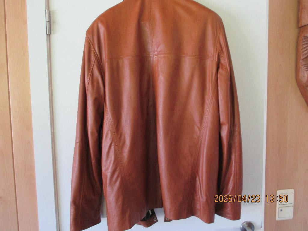 lederen vesten heren, Kleding | Heren, Ophalen, Zo goed als nieuw, Maat 48/50 (M), Bruin