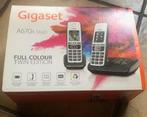 gigaset A670A duo black,compleet,in goede staat!, Ophalen of Verzenden, Gebruikt, 2 handsets