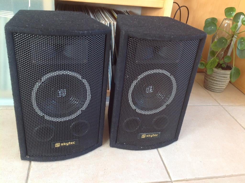 Luidsprekers Skytec SL6 150watt/8ohm hxbxd 41x25x23 cm, Audio, Tv en Foto, Luidsprekerboxen, Ophalen of Verzenden, Zo goed als nieuw