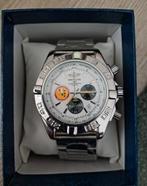 Breitling chronomat zgan met werkende chonograaf zilverkleur, Staal, Staal, Breitling, Polshorloge