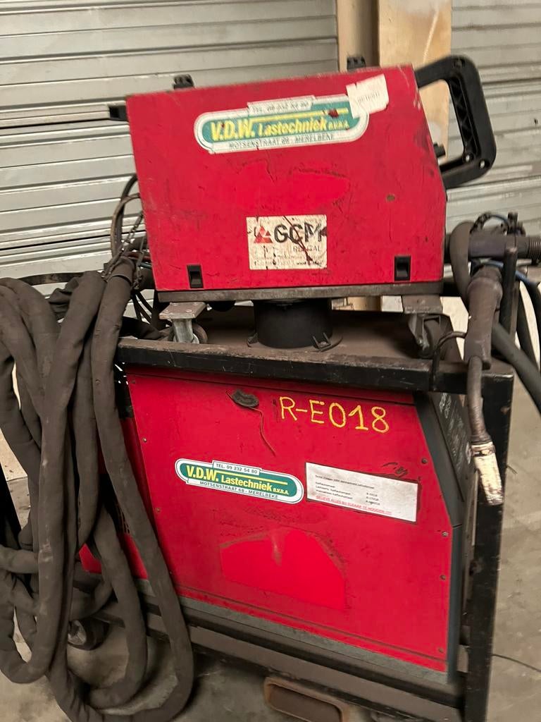 2x Industriële laspost Röwac CH500 380V op kar, Doe-het-zelf en Bouw, Gereedschap | Lasapparaten, Ophalen, Gebruikt