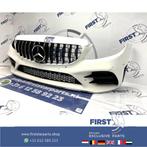 W205 C205 FACELIFT AMG VOORBUMPER COMPLEET 2014-2021 WIT ori, Gebruikt, -, Voor, Ophalen of Verzenden