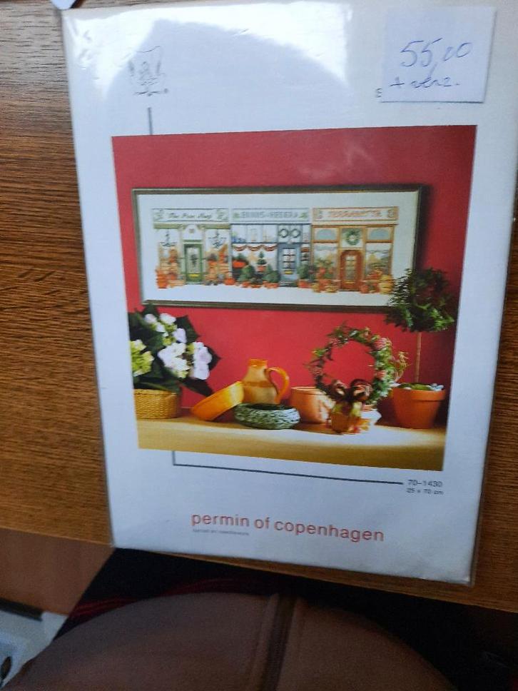 Pakket - Permin of Copenhagen - Shoppingcentre - 70-143, Hobby en Vrije tijd, Borduren en Borduurmachines, Nieuw, Borduurpakket