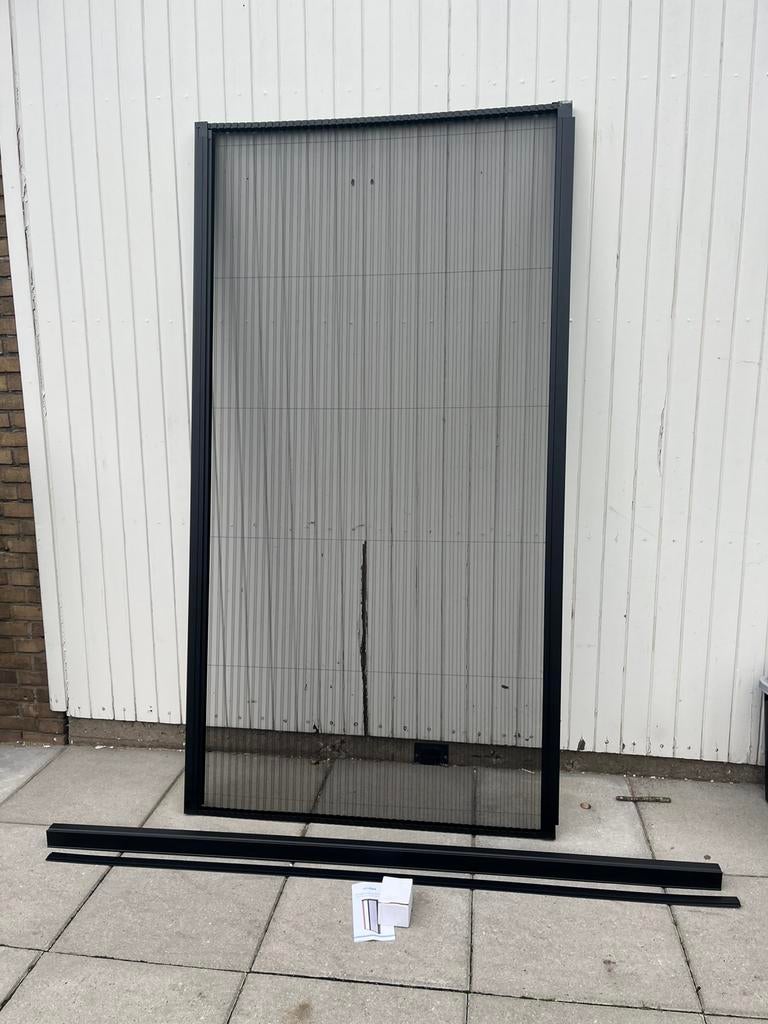 Unilux hordeur in plissé (nieuw) 213,5x113, 100 tot 150 cm, 200 cm of meer, Zwart, Nieuw