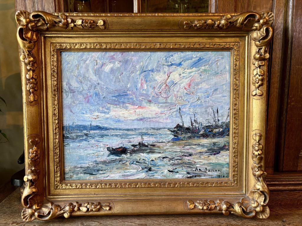 Armand Jamar. Marine. 1925., Antiquités & Art, Enlèvement ou Envoi